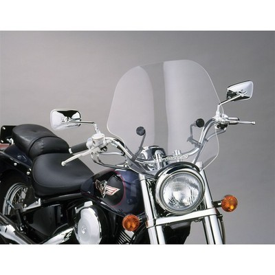 Slipstreamer SS-10 Viper Windshield Clear with Black Hardware 7/8'' & 1'' SS-10-C