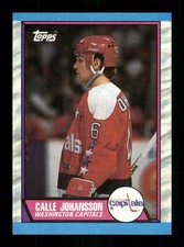 16 Calle Johansson 6 Capitals 1989 Topps Hockey Sports Trading Card