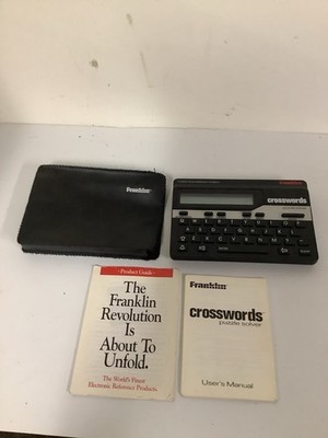 Franklin Crossword Puzzle Solver CW-60 Electronic Handheld - Tested !!