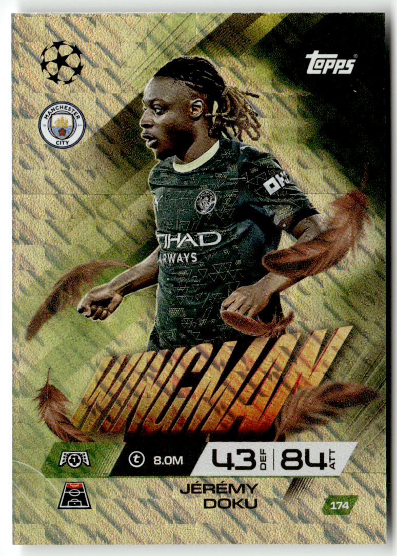 Topps Match Attax CL Extra 2025-26 No. 174 Jeremy Doku Wingman | eBay