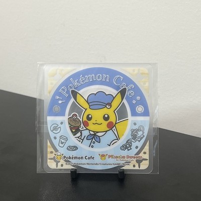 Pikachu Pokemon Cafe Clear Card Coaster Pokemon Center Promo Japanese B6784