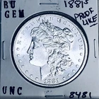 1881 S BU GEM MORGAN SILVER DOLLAR UNC MS+++ U.S. MINT RARE COIN 8481