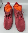 Hush Puppies women size 10 M pink suede high top lace up boots