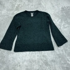 Matty M Women's M Pullover Sweater Green Polyester d1419