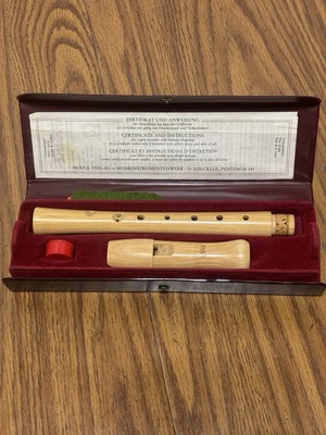 Soprano wooden maple recorder German Blockflote Moeck