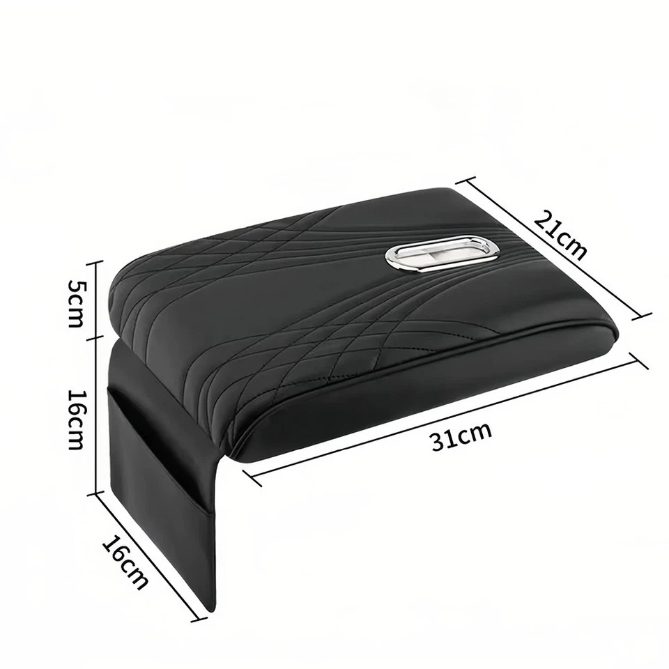 For TOYOTA Leather Car Armrest Pad Cover Center Console Box Cushion Protector - Изображение 3 из 4