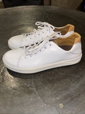 Olukai Lae'ahi Li 'Ili Shoes - Men's 9 Leather Sneakers White, NEW