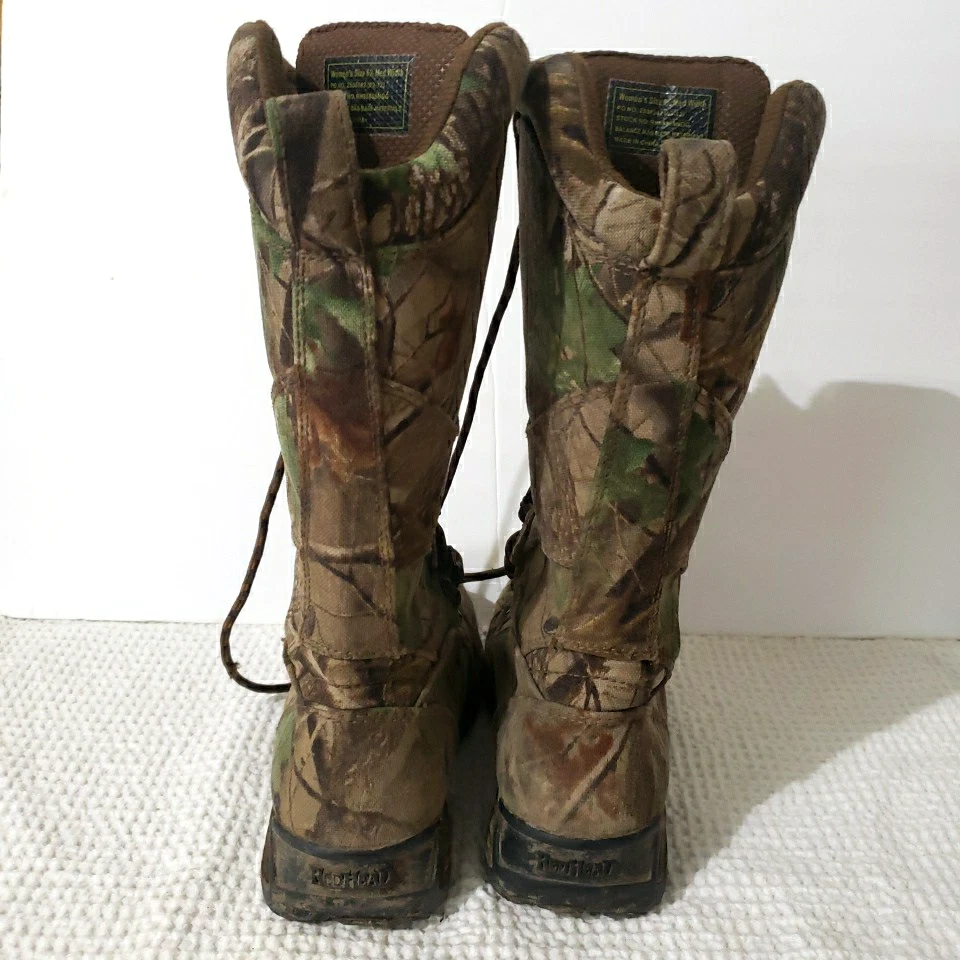 RedHead Woman’s Camo Insulated Water Proof Hard Toe Lace Up Snake Boots Size 6.5 - Image 4 of 4