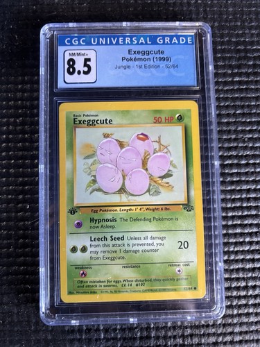 Exeggcute (1st Edition) graded CGC 8.5 for sale on eBay