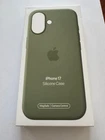 Genuine Apple Silicone Case w/ Magsafe for iPhone 17  MGEX4ZM/A Green Cover New