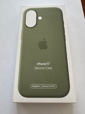Genuine Apple Silicone Case w/ Magsafe for iPhone 17  MGEX4ZM/A Green Cover New