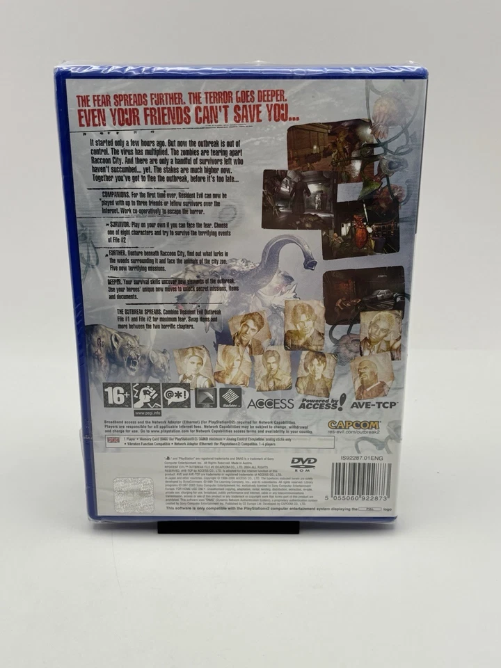 SEALED - Resident Evil Outbreak: File2 Sony PlayStation 2 PS2, 2004, Capcom, NEW - Image 2 of 4