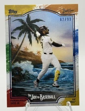 2025 Topps x Bob Ross Joy Of Baseball Fernando Tatis Jr. #21 Paint Splatter #/99