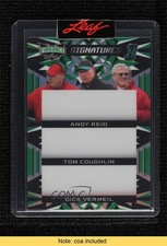 2023 Leaf Vibrance Signatures 3 1/1 Andy Reid Tom Coughlin Dick Vermeil qf8