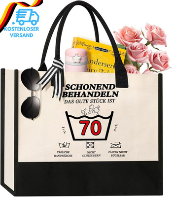 Geschenke 60 Geburtstag Lustige Canvas Tragetasche Für Frauen - 40/50/60/70.Gebu