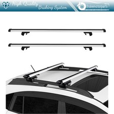 52 Universal Cross Bar Roof Mounted Rails Racks Luggage Bag Cargo Carrier