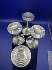 4 Sterling Silver Champagne Coupes Art Deco Cocktail Goblets M Fred Hirsch — photo 6