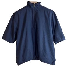 Men's Callaway Golf Sport Outerwear Navy Blue Water Resistant Size Lg