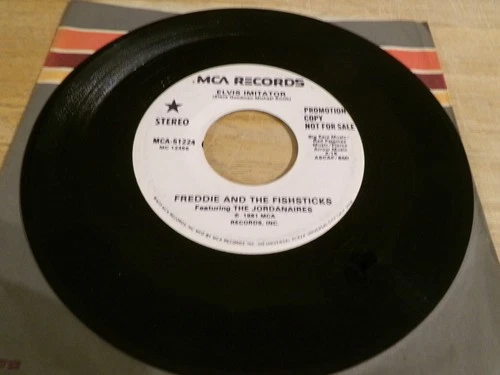 Freddie and The Fishsticks 45 - Elvis Imitator - MCA 51224  White label promo
