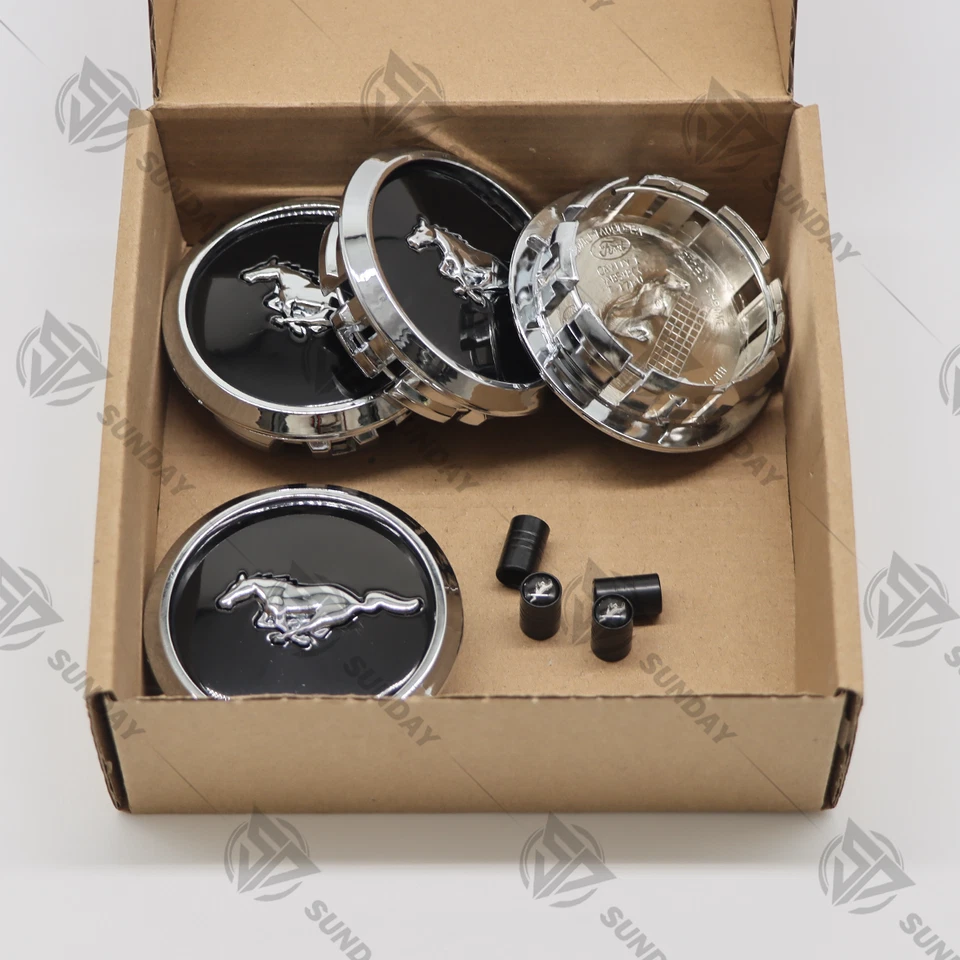 Set of 4 For Mustang Mach-E center Caps P/N 5W1J-1A096-BA BR33-1A096-BA #3589 Foto 3 de 4