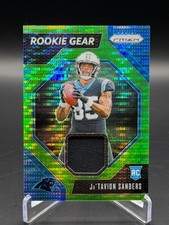 Jatavion Sanders ~ 2024 Panini Prizm Rookie Gear Green Pulsar Patch Mem #RG-JSS