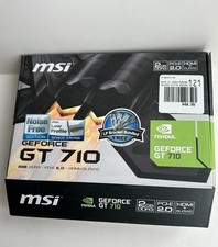 MSI NVIDIA GeForce GT 710 2GB GDDR3 Graphics Card (GT 710 2GD3H LP)