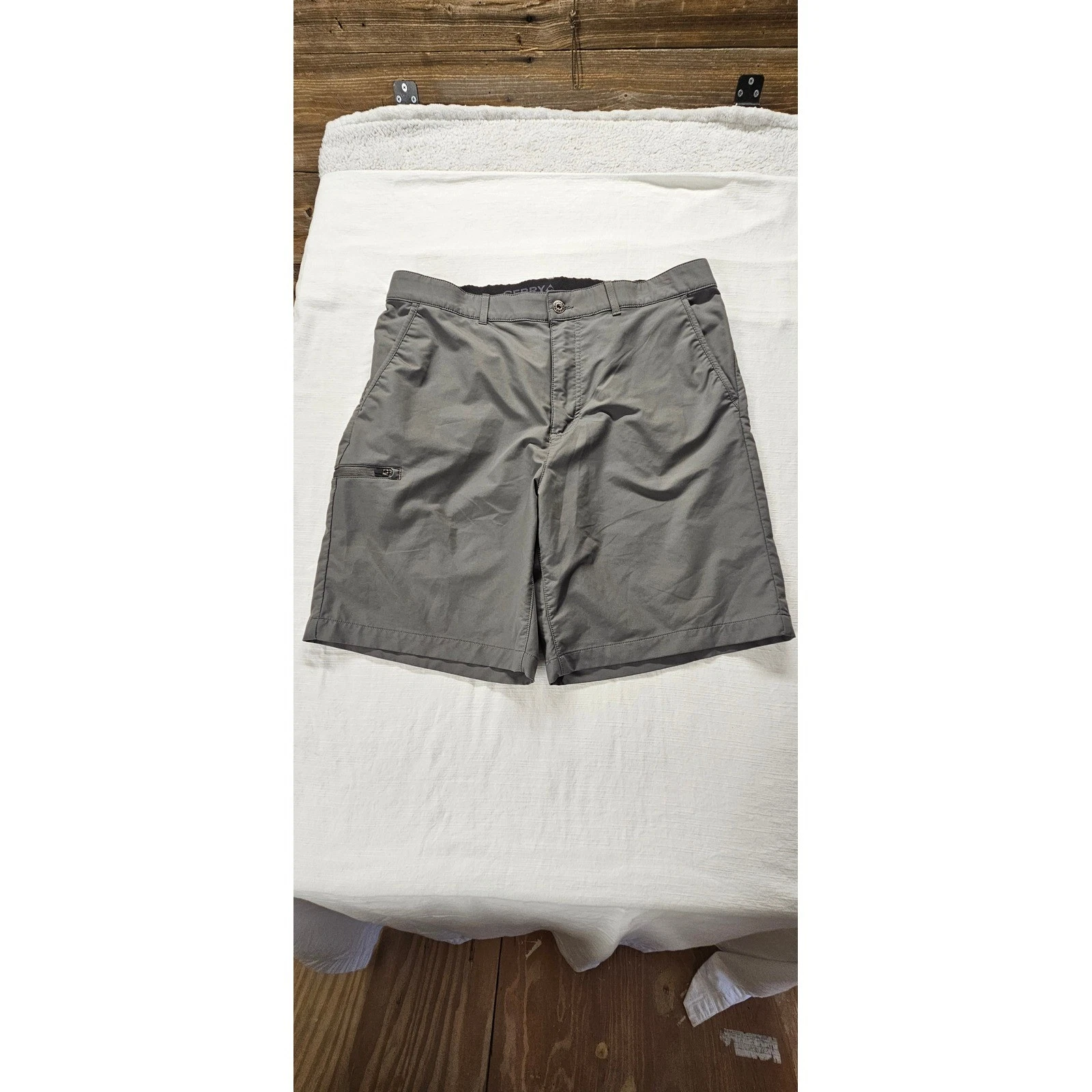 Gerry Mens Hiking/Performance Shorts Gray, Outdoor Quick Dry Size 38
