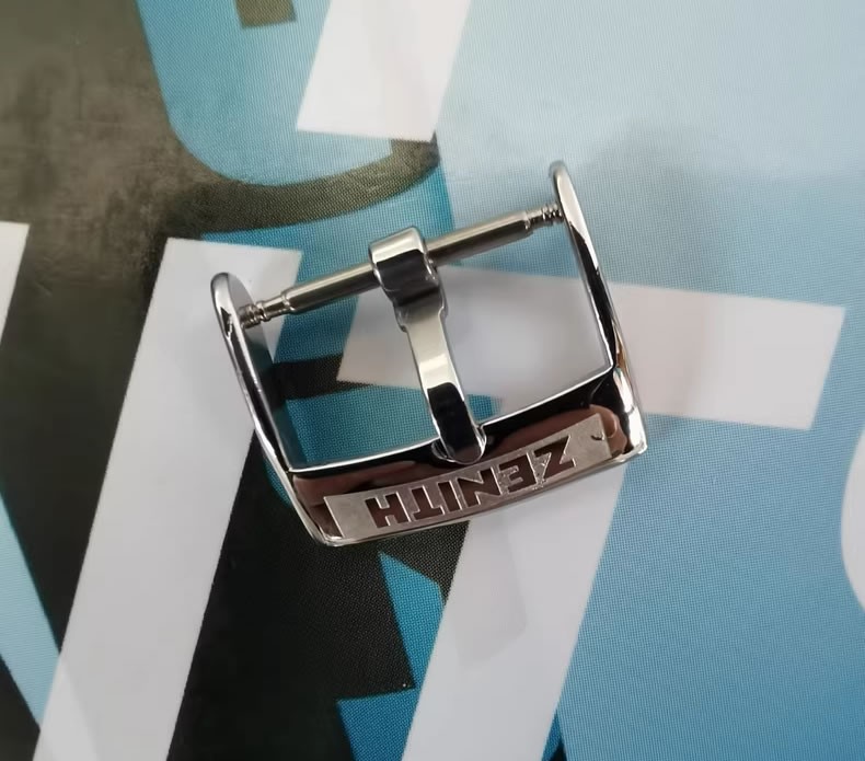 ZENITH pin buckle steel polished 16MM 18MM Brand New | eBay