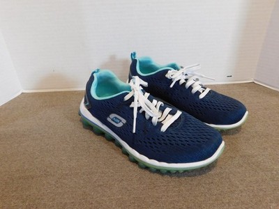 Sketchers Skech-Air Womans Sneaker Navy/Turquoise Size 6-1/2