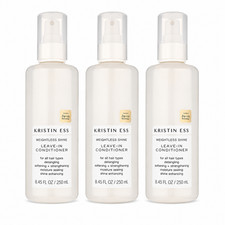 3 Pack Kristin Ess Weightless Shine Leave-In Conditioner 8.45fl oz