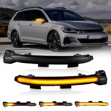 D-Lumina Sequential LED Side Mirror Turn Signal Lights Smoked Lens for VW Golf 7