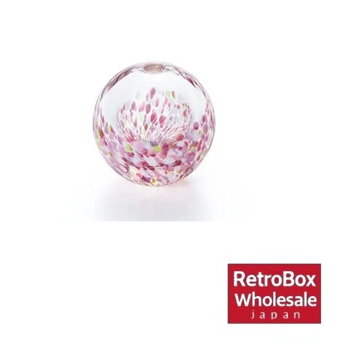 Aderia Tsugaru Glass Vase Dancing Cherry Blossom Japan Gift Box