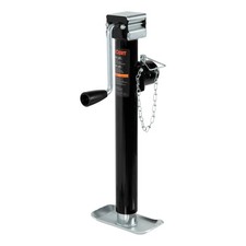 Pipe-Mount Swivel Trailer Jack with Side Hand...