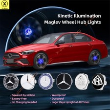 4pcs Mercedes-Benz Kinetic Illumination Maglev Wheel Hub Cap Lights Battery-Free