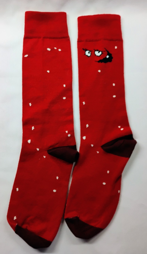 Aqua Teen Hunger Force MEATWAD rote Crew-Socken Promo Cartoon Network neu aus altem Lagerbestand ohne Etikett - Bild 4 von 4