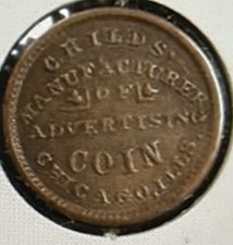 Chicago. Il civil war token manufacturer 