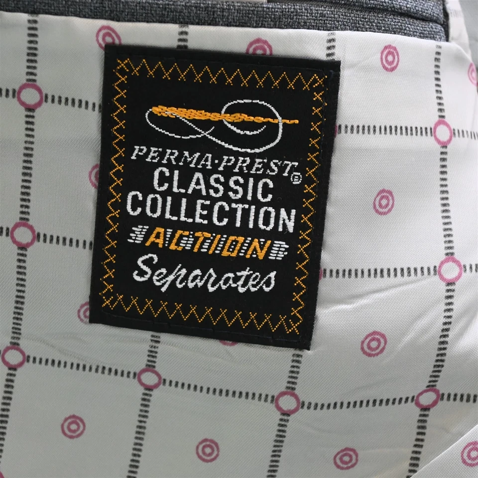 Винтажный сделано в США 50R серый хопсак золотой пуговицы шерсти блейзер куртка спортивное пальто - Изображение 4 из 4