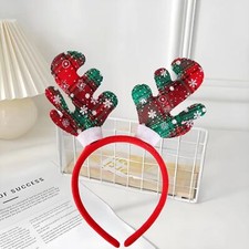 Xmas Tree Reindeer Headband Antlers Christmas Party Costume Accessories Fun Toys