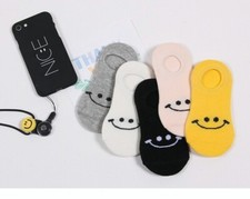 5 Pairs No Show Charater Socks Cotton Invisible Cute Home Socks Random Color 
