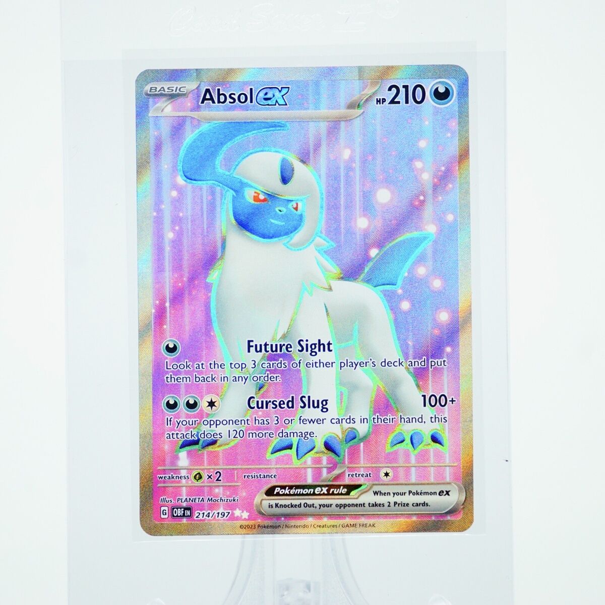 Absol EX 214/197 Full Art Double Rare Obsidian Flames Absol EX 214/197 Full Art Double Rare Obsidian Flames