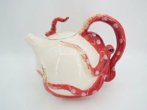 Blue Sky Clay Works Heather Goldminc 2014 Octopus Teapot