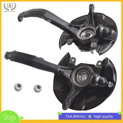 Front Steering Knuckles&Wheel Hub Bearings For HONDA ACCORD 2008-2012 All Models