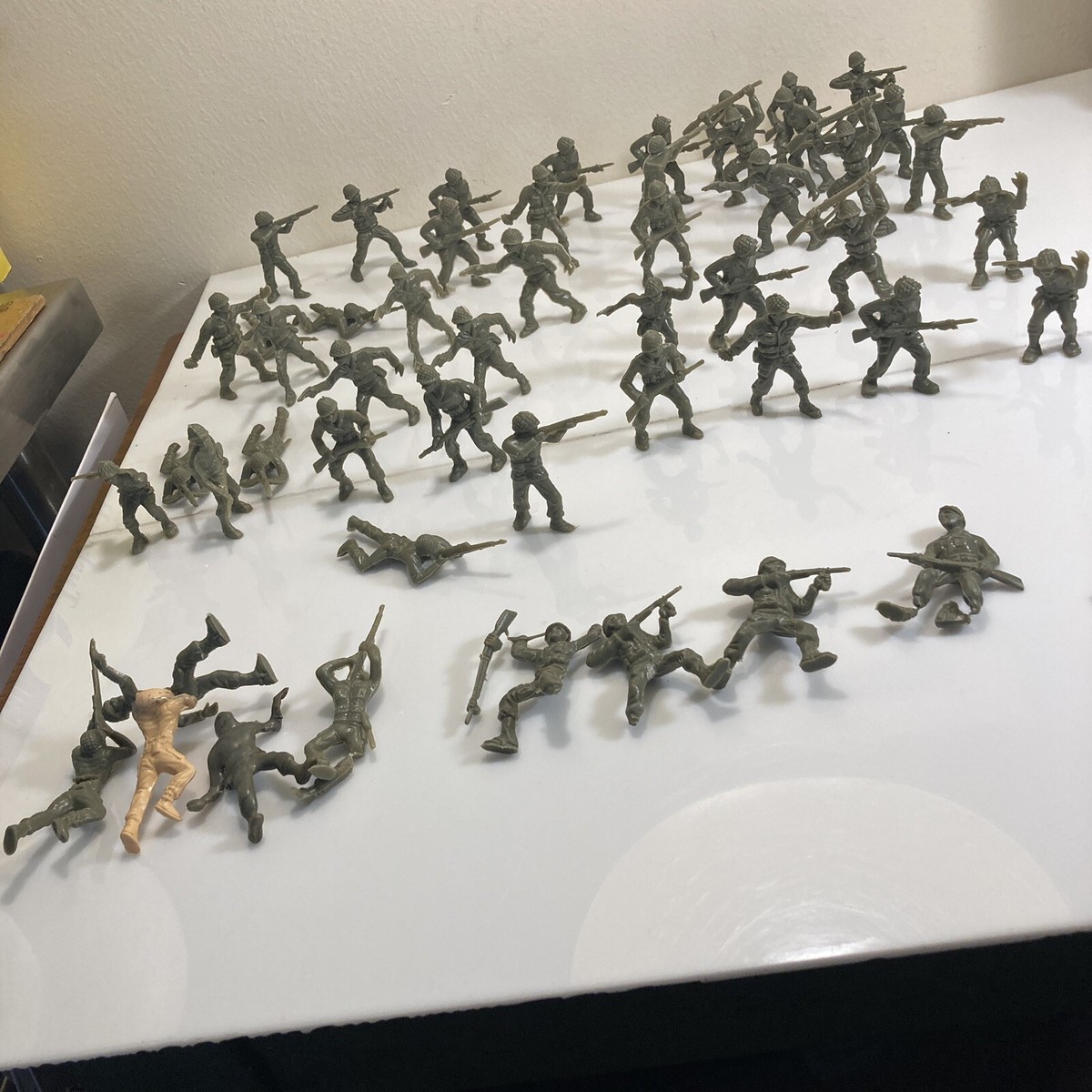 Lot of 50 Green Army Soldiers Standing 2.5” Tall | eBay