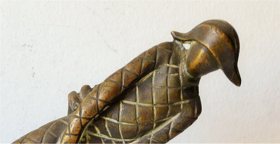 ARLEQUIN SCULPTURE EN BRONZE ET SOCLE BOIS  - Photo 3/4