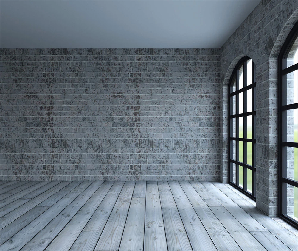 Retro White Brick Wall With Wood Floor Mat Texture Backdrop For Photo –  Shopbackdrop