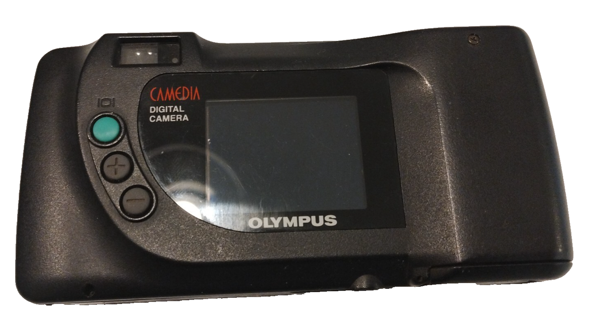 Appareil Photo Numérique Vintage Olympus Camedia C-830L - 1.3Mp, Japon 1998, Argenté