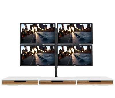Quad Monitor Bundle - PASSENDES PAAR 20'' Zoll Breitbild-LCD, VGA, DVI