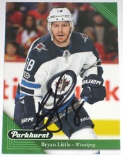 BRYAN LITTLE SIGNED 17-18 UPPER DECK PARKHURST WINNIPEG JETS CARD AUTOGRAPH AUTO