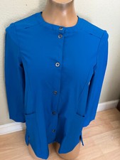 ADAR Addition Collection Women's XXS Royal Blue Long Sleeve Scrubs Jacket Top