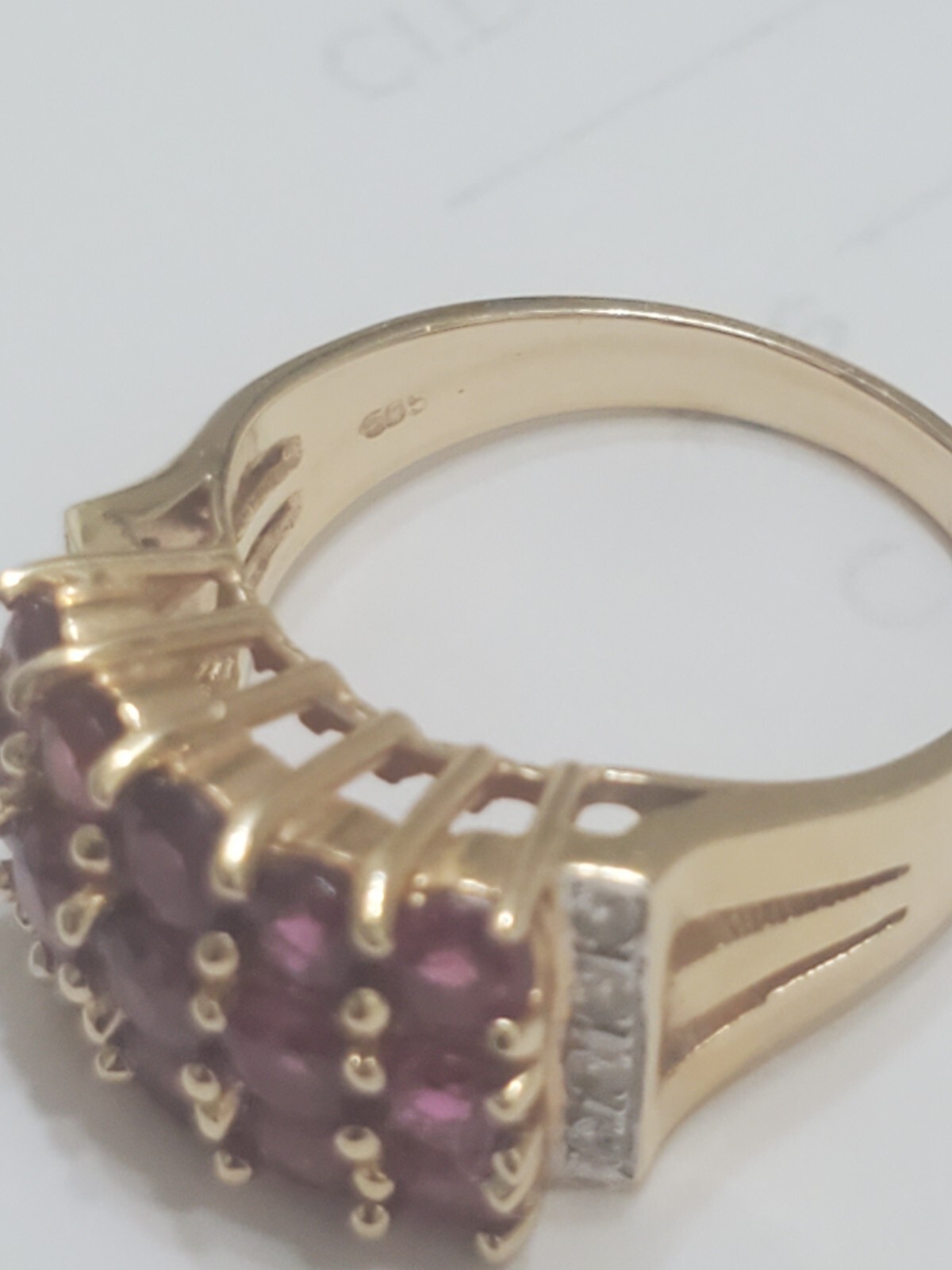 Ruby Ring 14k yellow gold - image 2